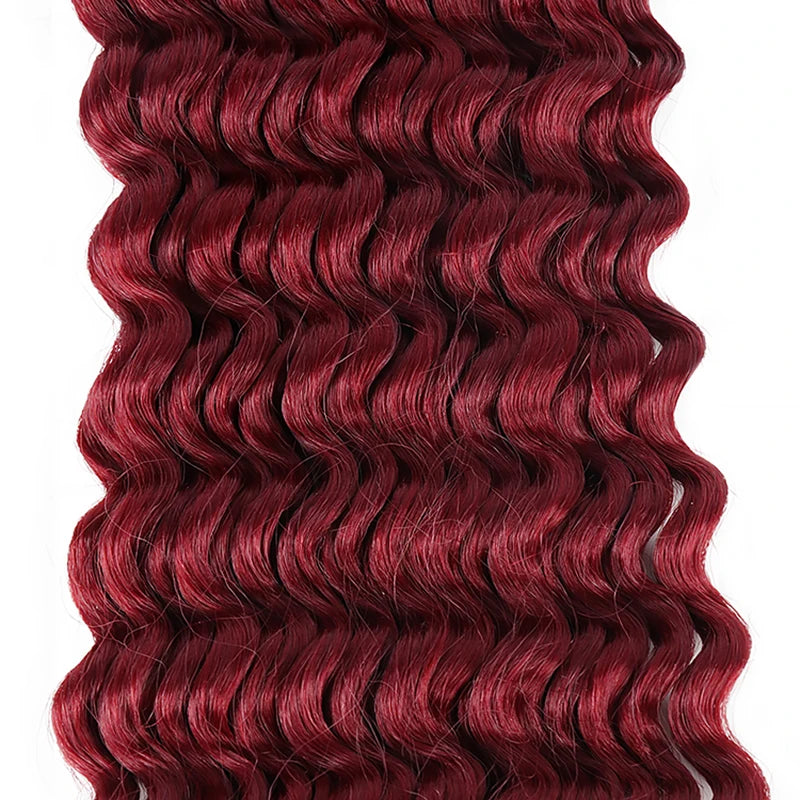 Deep Wave Boho Braids Synthetic Hair – Bulk Braiding Hair for Boho & Knotless Styles