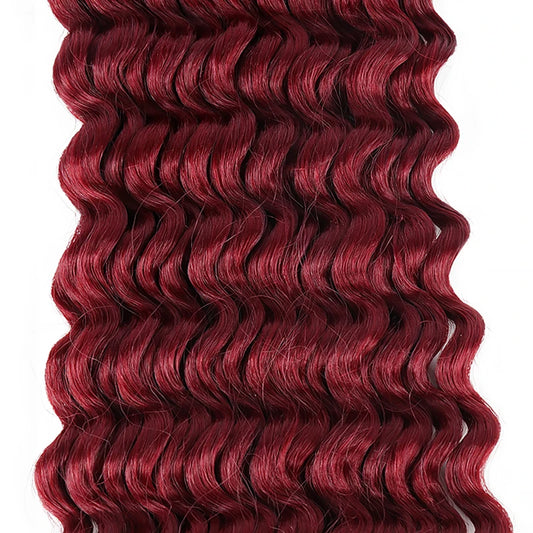 Deep Wave Boho Braids Synthetic Hair – Bulk Braiding Hair for Boho & Knotless Styles
