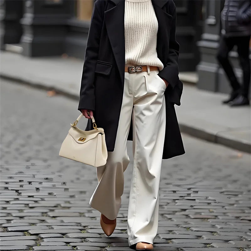 Lucia Lock Premium Leather Crossbody | Versatile Underarm Shoulder Bag & Purse | High-End Genuine Cowhide Satchel with Adjustable Strap (Temperament Collection) Luxegan