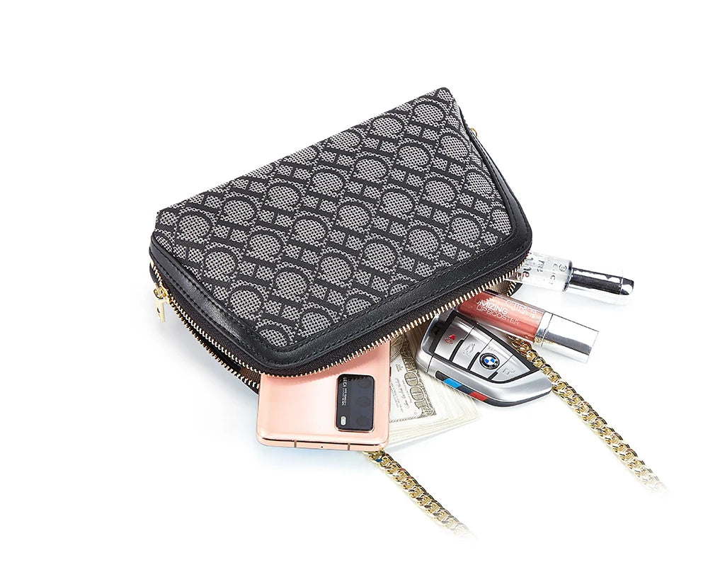 Shoulder Bag Fashion Retro Messenger Bag | Designer Light Luxury Crossbody Bag & Chain Suede Leather Bag (Chain Shoulder Bag) Luxegan