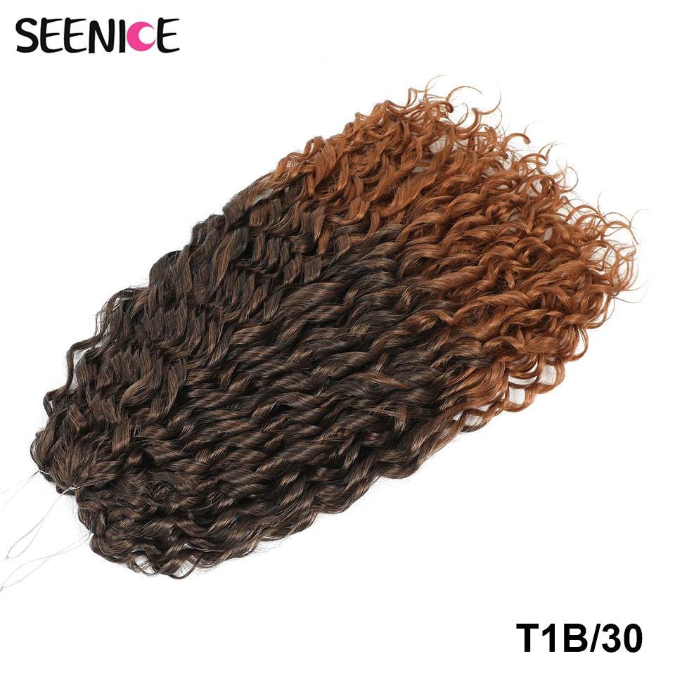 22 Inch Synthetic Water Wave Crochet Hair | Loose Deep Wave Braiding Extensions