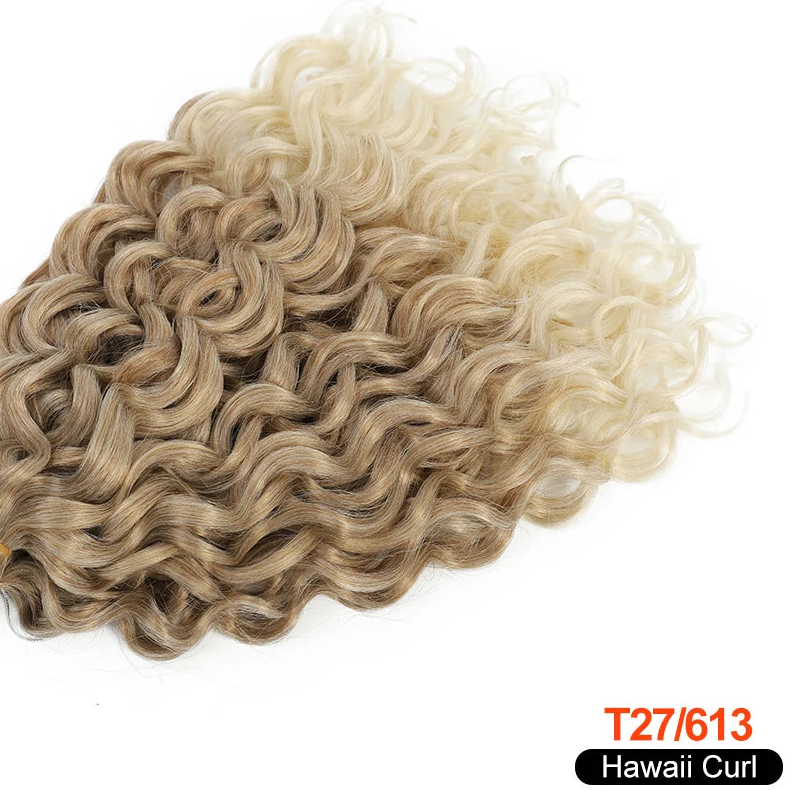 Deep Wave Twist Crochet Hair | Ombre Afro Curls Braiding Extensions | 18–24 Inches Luxegan
