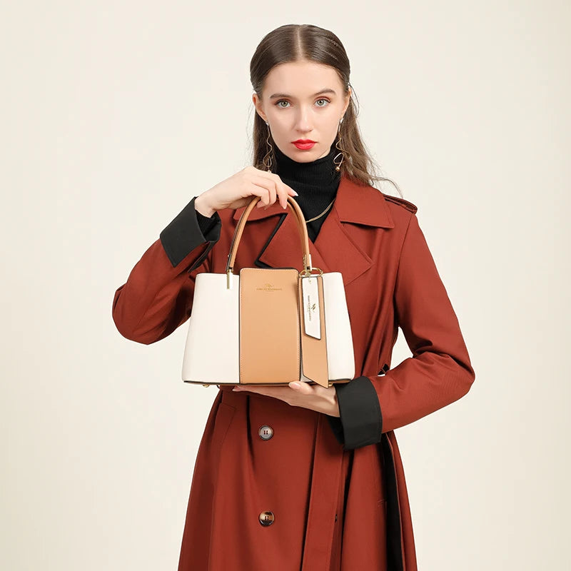 Luxury Fashion Print Crossbody Tote | Soft Large Capacity Shoulder Bag Luxegan