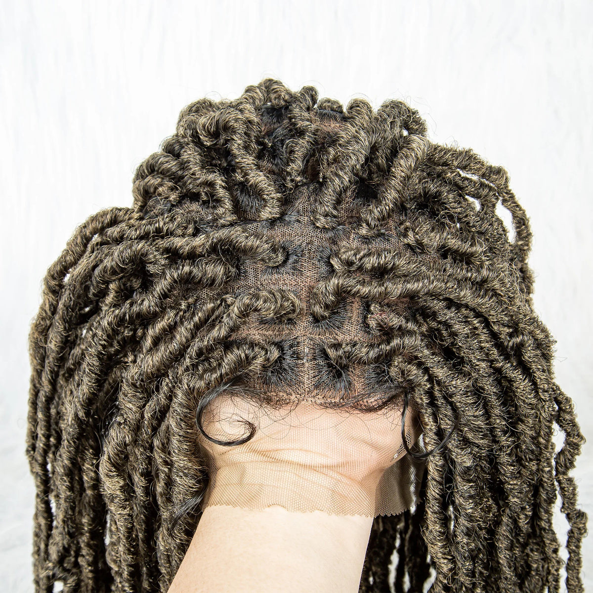 Pink & Blue Braided Wig | Full Lace Butterfly Locs & Dreadlocks