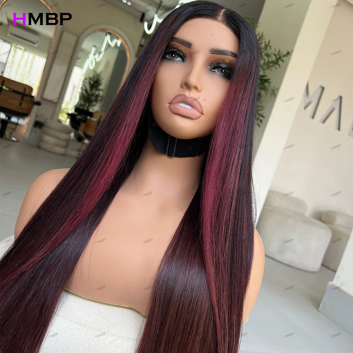 Highlight 99J Color Straight Wigs 360 Hd Lace Front Wig Perruques Cheveux Humains Glueless Lace Frontal Wig Human Hair For Women