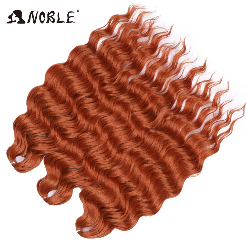 Synthetic Anna Curl Water Wave Crochet Braiding Hair – 24 Inch | 300g | 60 Strands | 88 Ombre & - view 28