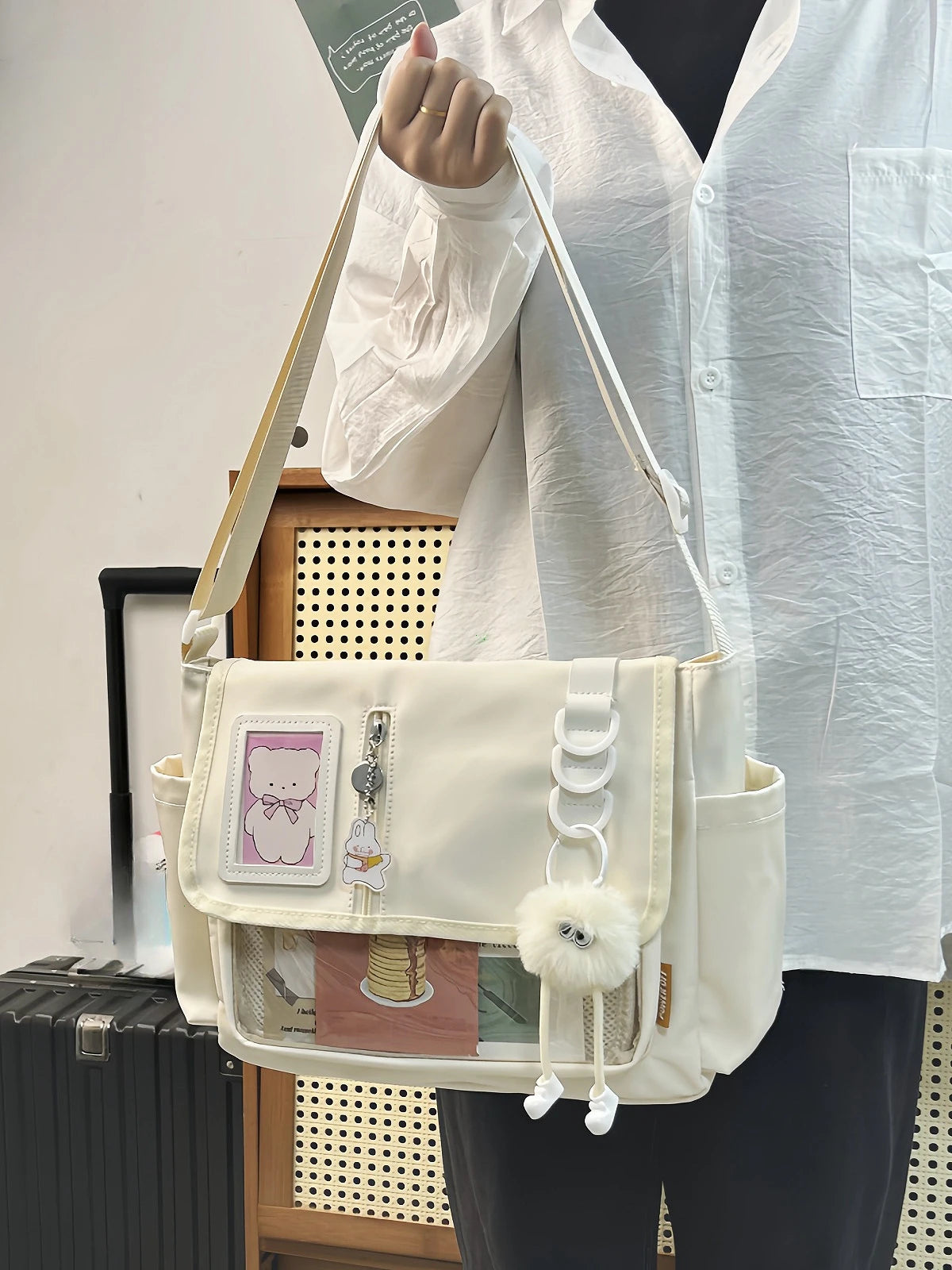 Polyester Solid Itabag | Moderate Harajuku Y2K Satchel Bag Luxegan