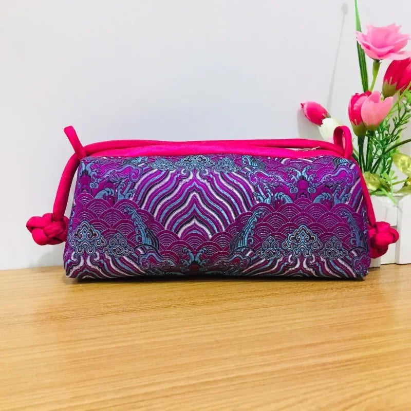 Vintage Cotton Shell Bag | Fringe & Crane Embroidery Chain Crossbody Luxegan