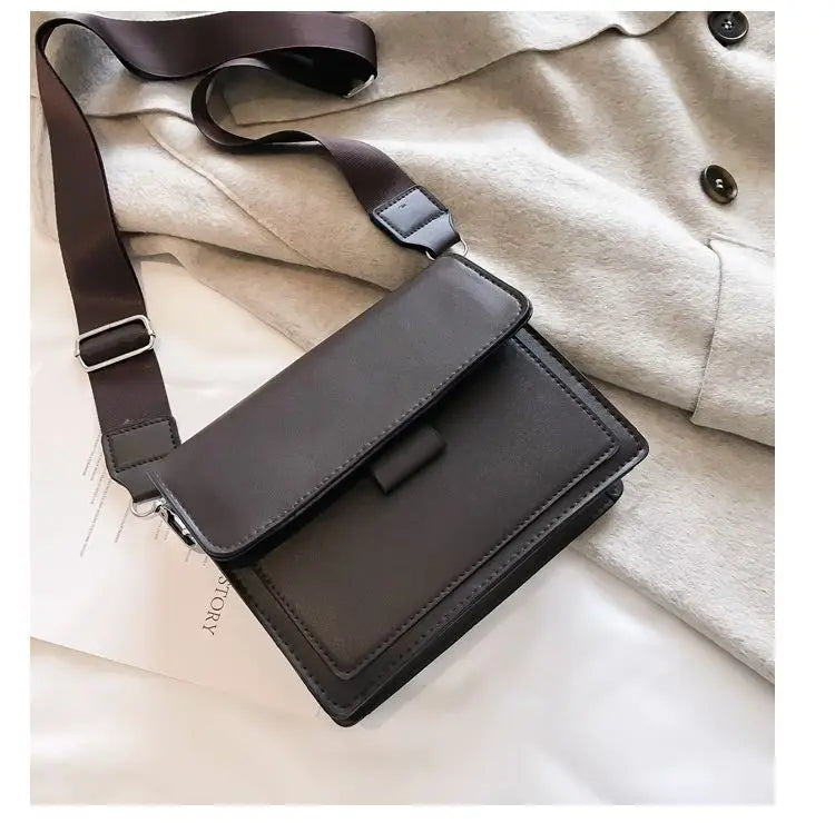 Fashion Brand Women's Small Crossbody Bag | Lightweight PU Leather Messenger Bag (Flap Handbag Purse, Summer Travel Bag for Female) Luxegan
