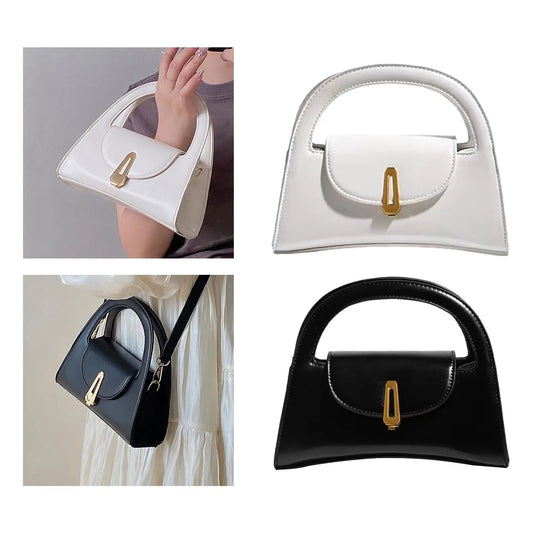 Ladies' Elegant Crossbody Tote Bag | Sophisticated "Casual Pouch" Silhouette | Lightweight Summer Vacation Handbag | "Dignified" High-Performance PU Leather Essential for Radiant Versatile Styling Luxegan