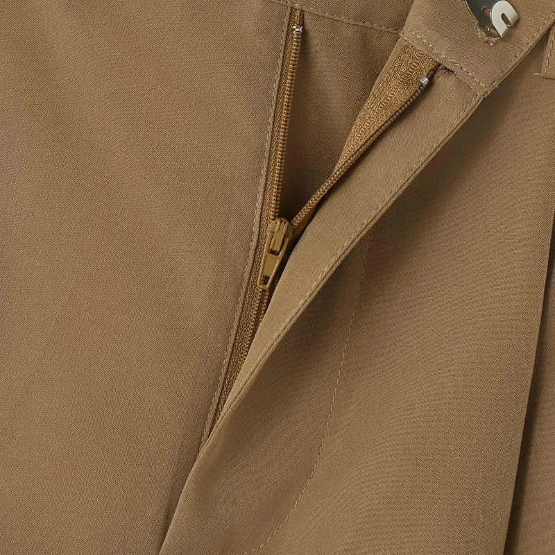 Solid Color Pleated Summer Shorts | Sophisticated Mid-Waist Loose Silhouette | Elegant "Knee-Length" Korean Style Streetwear | "Dignified" Zipper Fly Bottoms for Radiant Versatile Styling Luxegan
