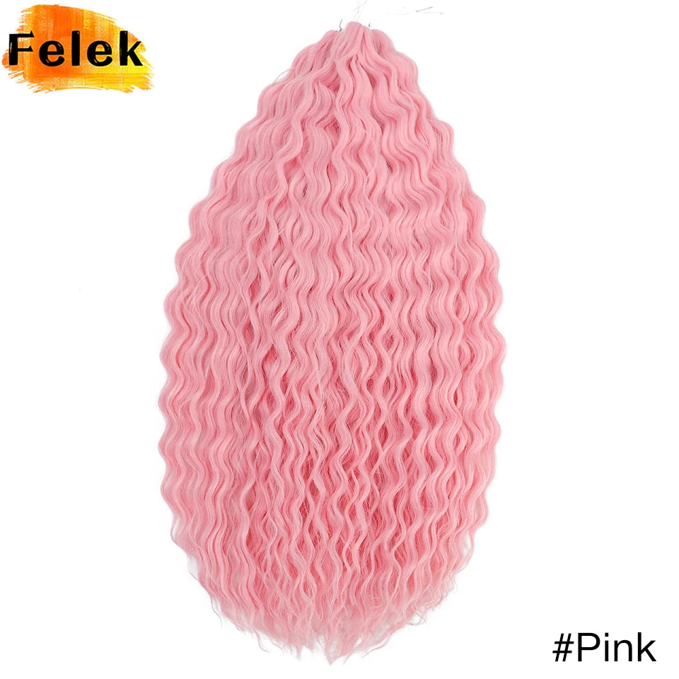 Ariel Curls Crochet Braiding Hair | Water Wave Synthetic Braid Extensions