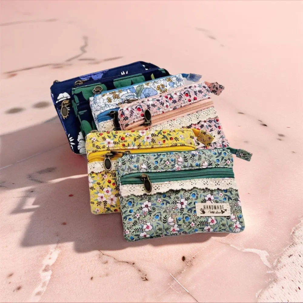 New Fashion Canvas Waterproof Coin Purse | Short Zipper Simple Organizer Clutch & Money Bag for Women Luxegan