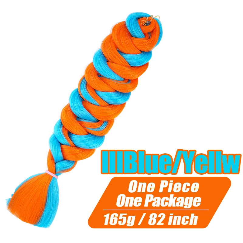82-Inch XP Crochet Jumbo Braiding Hair – Pre-Stretched Kanekalon | Kinky Straight | 30 Colors | 1 - view 20