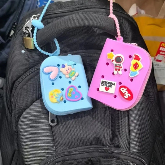 New Summer Bag Holes Coin Purse | Cute Silicone Mini Card Holder & Zipper Money Bag (Unisex) Luxegan