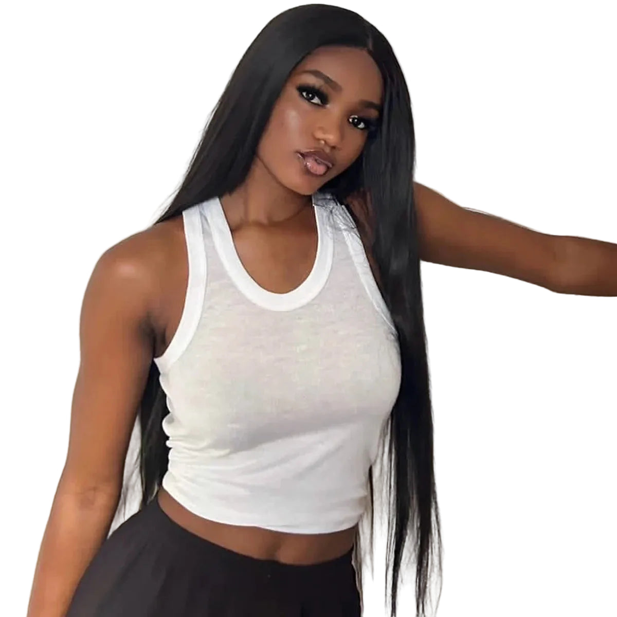Silky Straight 360 HD Lace Wig | Sophisticated 13x6 HD Transparent Lace Frontal | Elegant "Wear and Go" Brazilian Human Hair | "Dignified" 200%–400% Density Glueless Remy Wig for Radiant Versatile Styling Luxegan