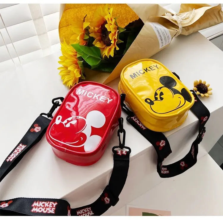 Disney Mickey Mouse Cartoon Straddle Bag | Cute Mini Fashion Boy's Coin Purse & Small Backpack for Girls & Baby Luxegan