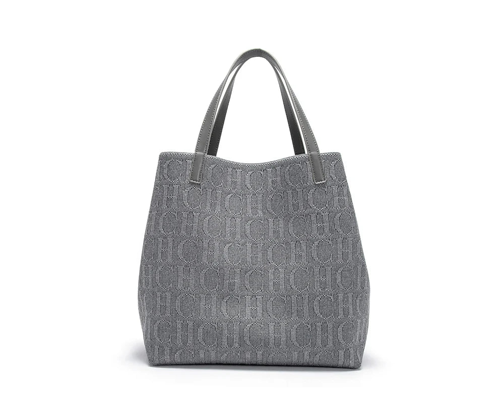 Cotton Classic Retro Tote | Luxury Brand Fur Decoration Large Capacity Bag Luxegan