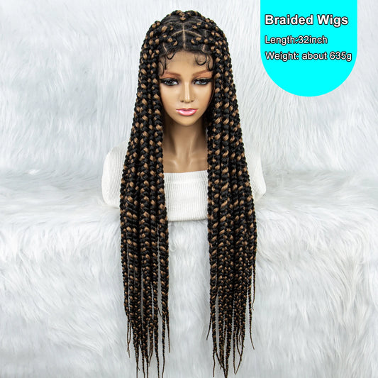 KIMA Colorful Braided Wig | Full Lace | Butterfly Locs & Dreadlocks Options Luxegan