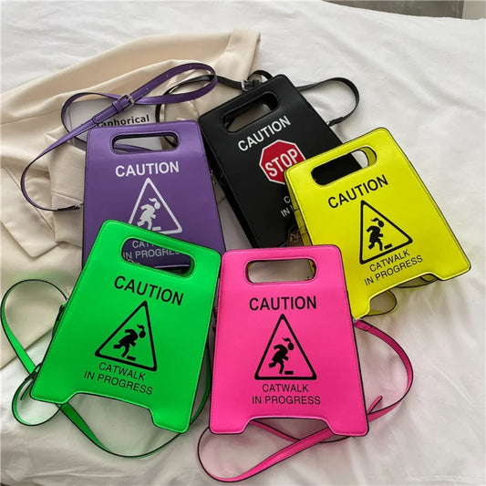 Novelty Stop Sign Purse | PU Leather Handbags & Fashion Crossbody Bag Luxegan