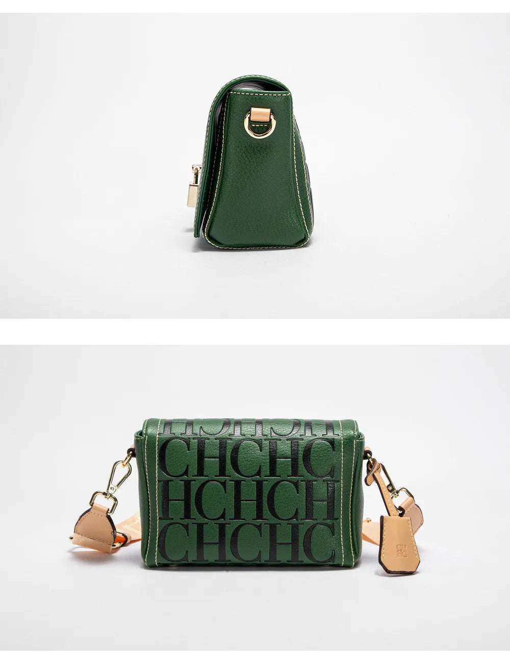 Fashion Design Metal Buckle Women's Shoulder Bag | Luxury Brand Solid Colour Printed Head Bag (Casual Crossbody for Parties) Luxegan