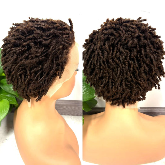Curly Bob Human Hair Wig | 13x4 Lace Front | 250% Density | 8 Inches Luxegan