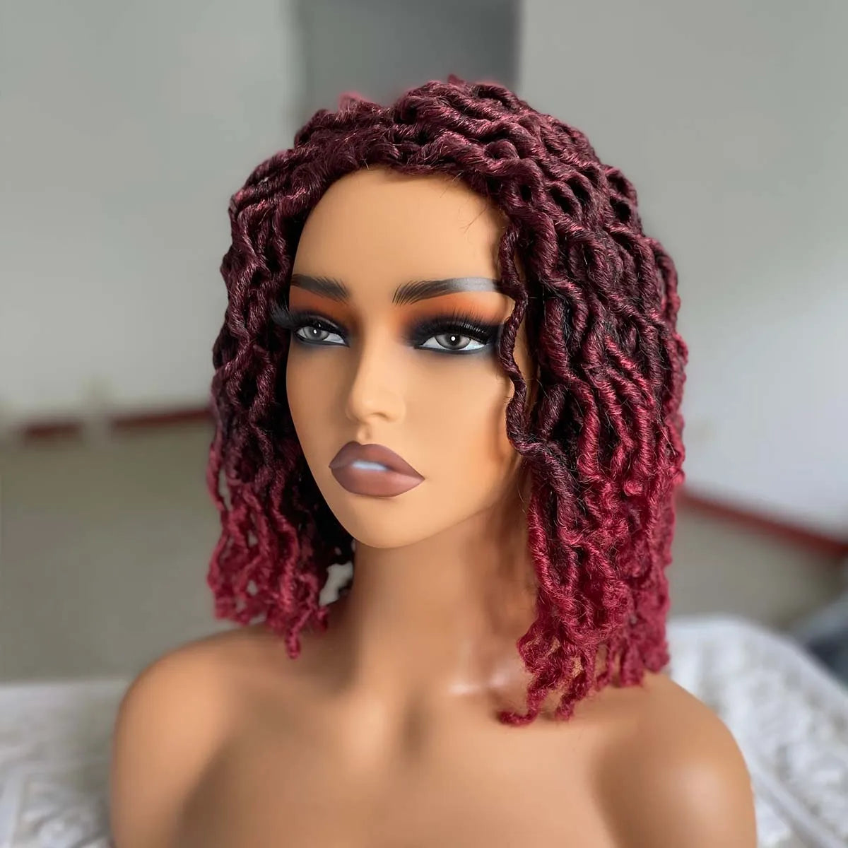 Nu Faux Locs Dreadlock Wig | Afro Curly | 4 Colours