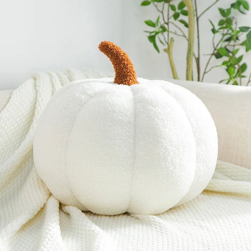 Nordic "Ins Style" Decorative Pumpkin Cushion | Sophisticated "Plush Orange" Activity Silhouette | Elegant Pastoral Sofa Backrest & Lumbar Pillow | "Dignified" High-Performance Home Decoration for Radiant Versatile Styling Luxegan