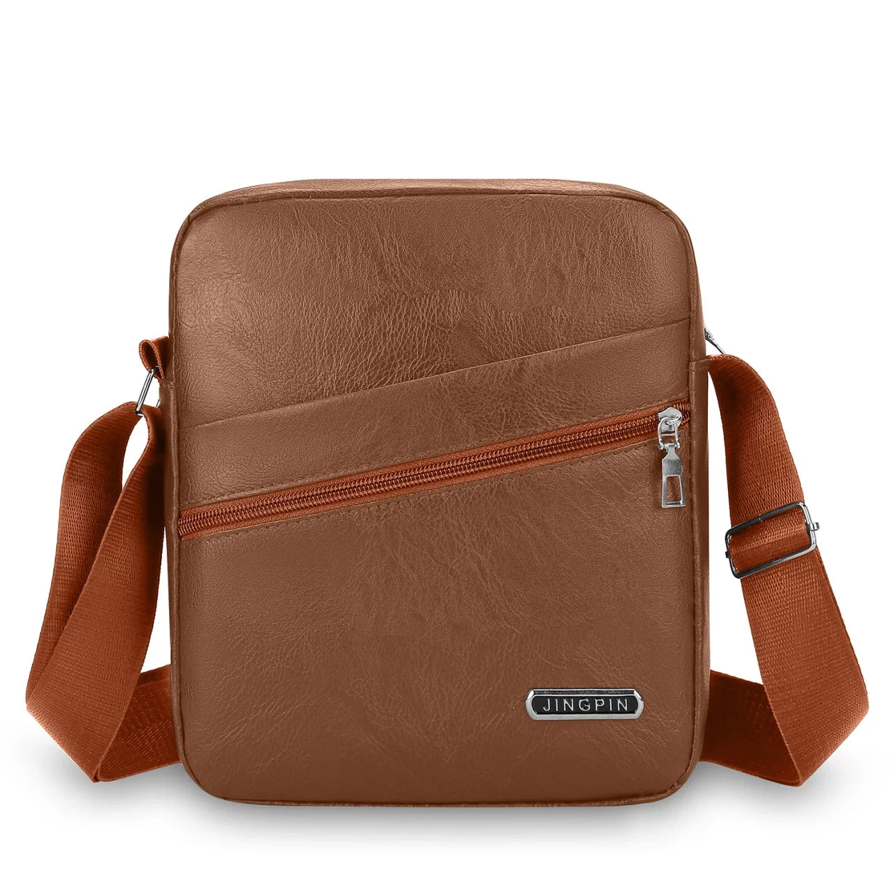 Men's PU Shoulder Bag | Casual Waterproof Nylon Messenger Bag & Fashion Tote Travel Crossbody Bag Luxegan