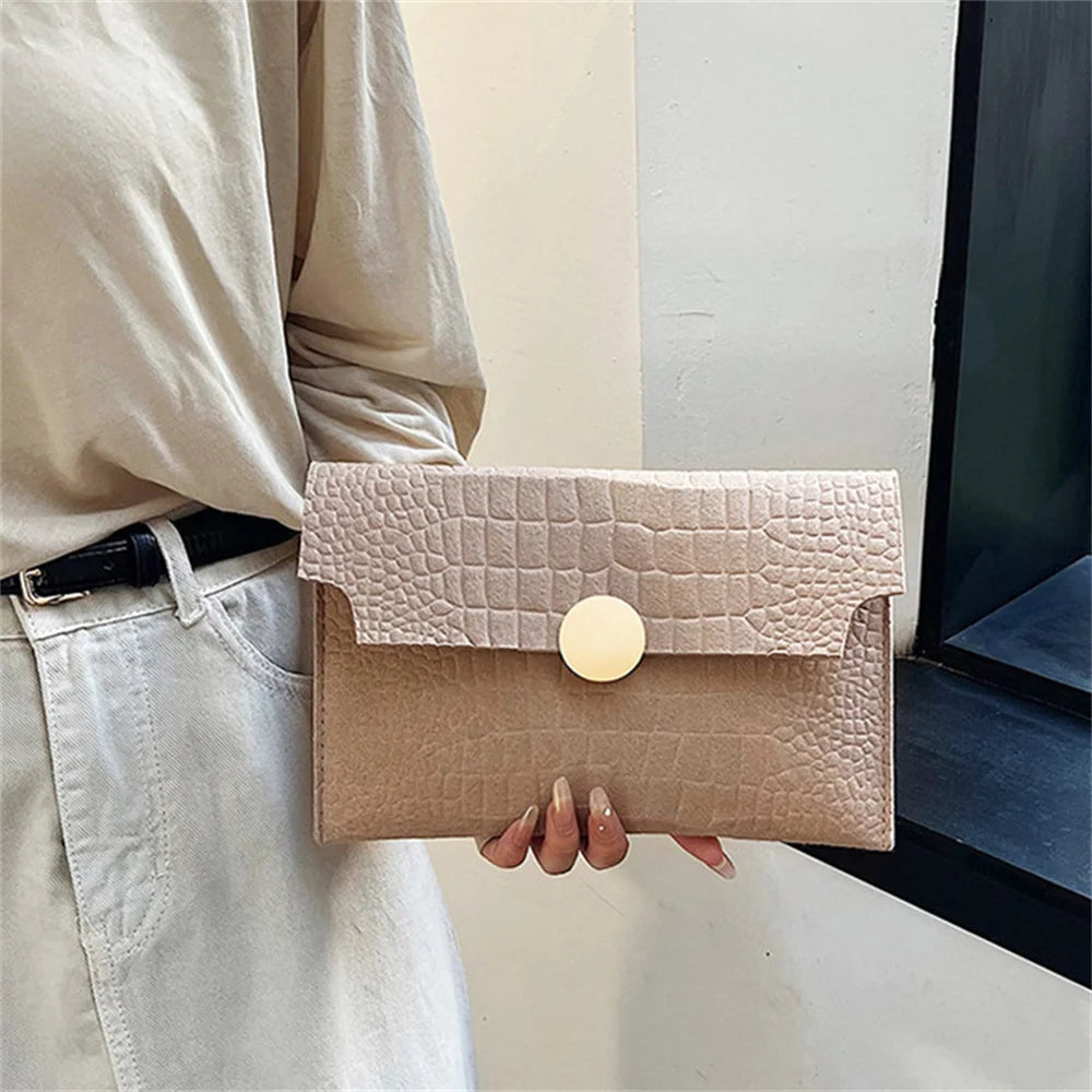 Felt Large Capacity Handbag | Fashion Luxury Stone Pattern Clutches & Envelope Wallet (For Wedding & Party) Luxegan