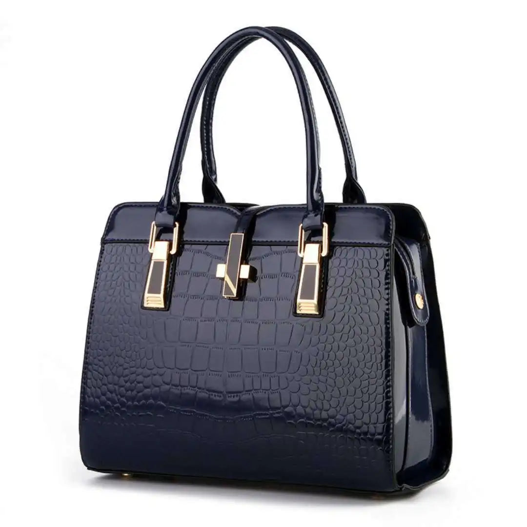 Luxury Brand Designer Women's Handbag | Large Capacity Single Shoulder Crossbody Bag & Crocodile Pattern Commuting Tote Luxegan