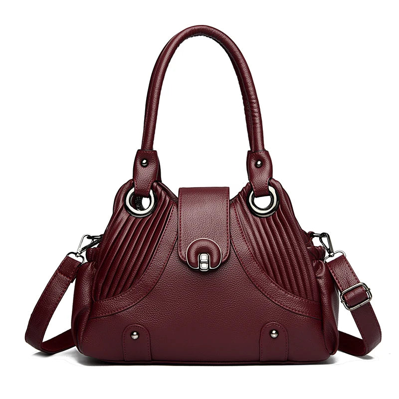 Fashion Women Luxury Handbags | Ladies Designer Large Capacity Tote | Soft Leather Crossbody Messenger Bag Luxegan