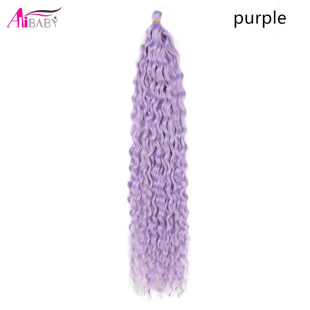Ariel Curl Crochet Hair 22in – Ocean Wave Ombre Braiding Hair | 100g | 38 Colors | 1 or 3 Pcs - view 21