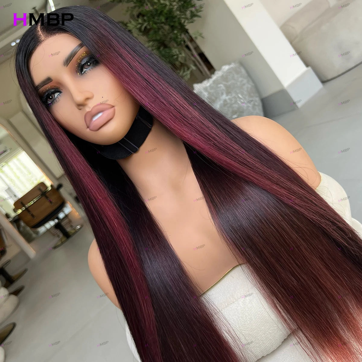 Highlight 99J Color Straight Wigs 360 Hd Lace Front Wig Perruques Cheveux Humains Glueless Lace Frontal Wig Human Hair For Women