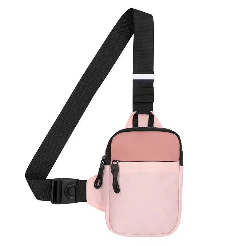 Men's Stylish Mini Nylon Crossbody Bag | Premium Honeycomb-Patterned Phone Pouch | Lightweight Casual Shoulder Satchel | Versatile Unisex Travel Sling Pack with Silt Pocket Luxegan