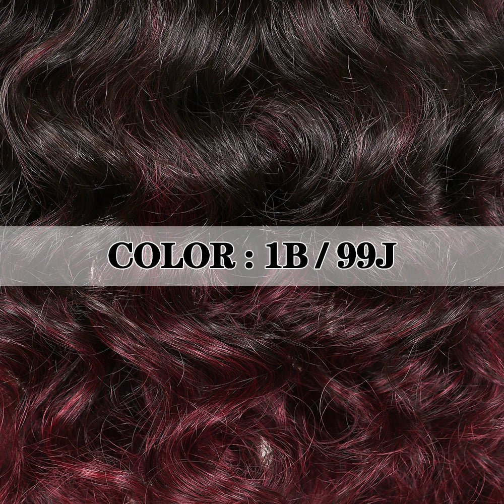 Long Body Wave Highlight Wear-and-Go Glueless 6x6x1 T-Part Lace Closure Wig - Pre-Plucked & Bleached Knots Mixed Hair Wig - Transparent Swiss Lace Human Hair & Synthetic Blend Wig for Women Luxegan