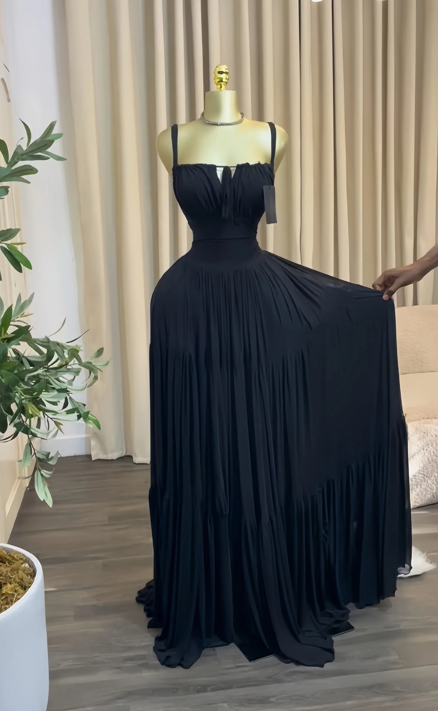 Strapless Empire Waist Sash Fit & Flare Maxi Dress | Sleeveless Knit Cocktail Evening Party Dress Luxegan