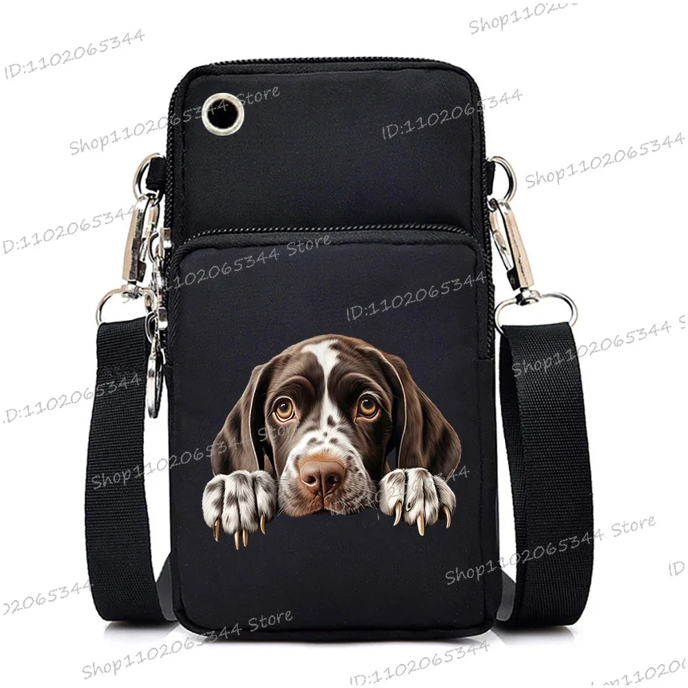 3D Dog Print Mini Bag | Unisex Crossbody & Shoulder Purse Luxegan