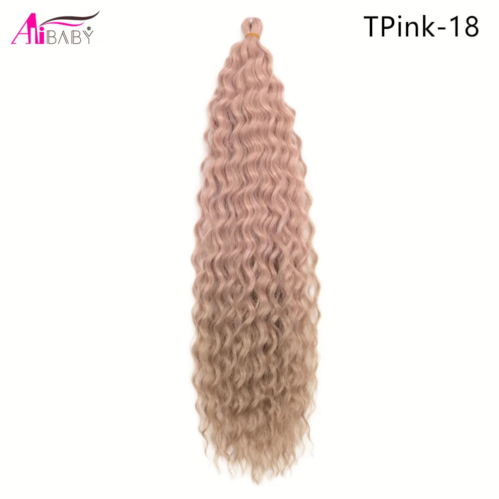 Ariel Curl Crochet Hair 22in – Ocean Wave Ombre Braiding Hair | 100g | 38 Colors | 1 or 3 Pcs - view 14