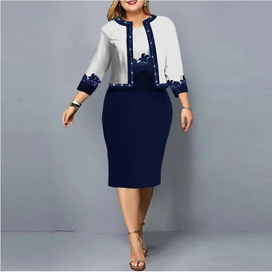 Trajes de Vestir para Mujer Sólidos, Nuevos, Primavera Verano, Cardigan con Estampado Floral y Vestido sin Mangas, Conjuntos Casuales Elegantes de Dos Piezas