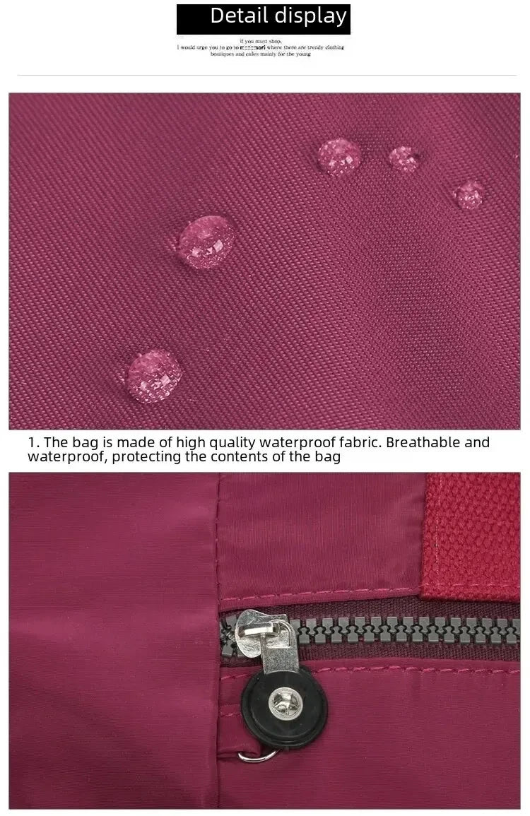 Bolsa de viaje Oxford impermeable de gran capacidad para mujer, bolso de hombro, valija, Bolsa De Viaje, bolsos de mujer, bolsa de compras