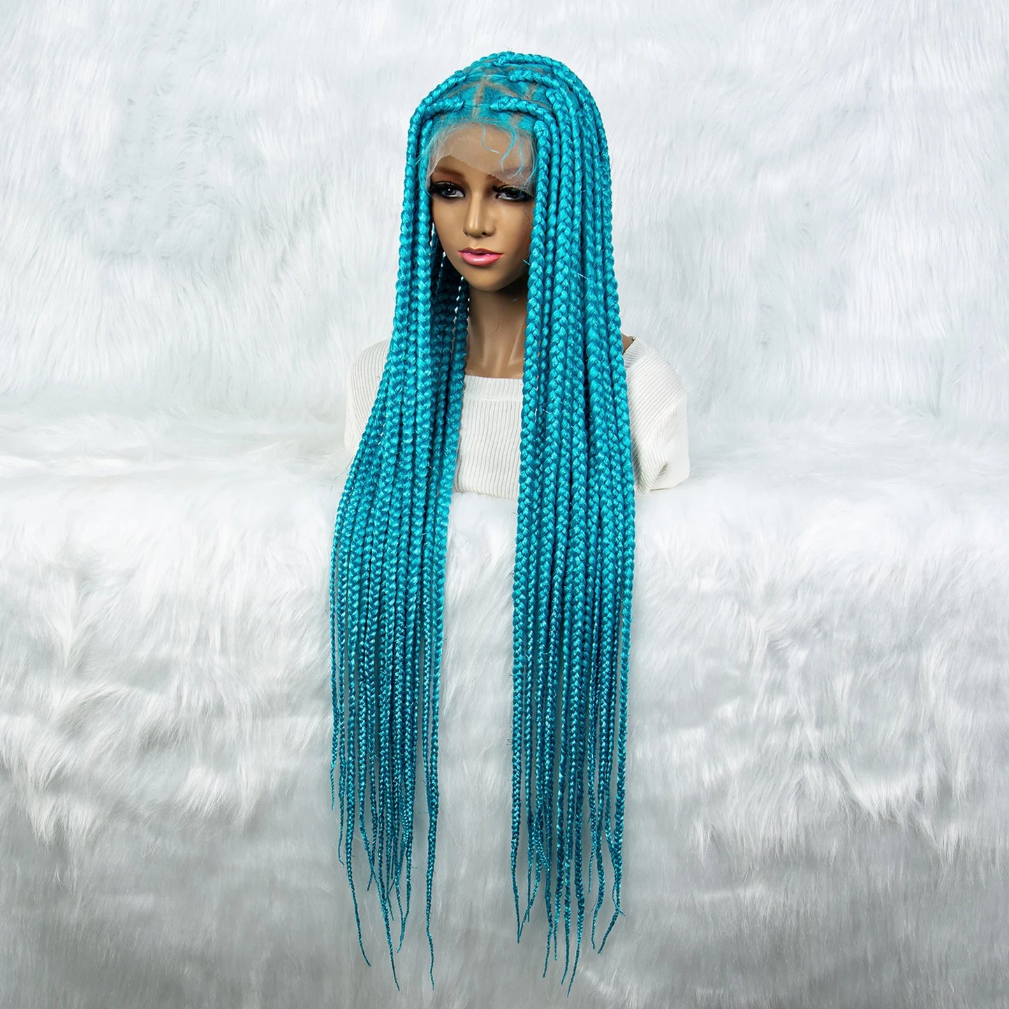 KIMA Colorful Braided Wig | Full Lace | Butterfly Locs & Dreadlocks Options Luxegan