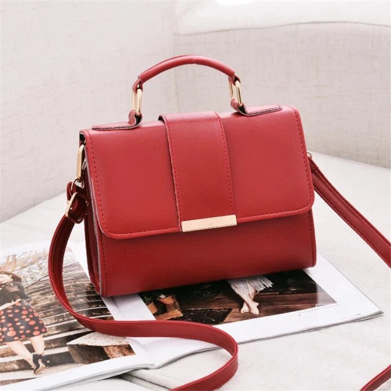 Women's Fashion PU Leather Shoulder Bag | Small Flap Crossbody Handbags & Top Handle Messenger Bags (High-Quality Luxury Ladies Hand Bag) Luxegan