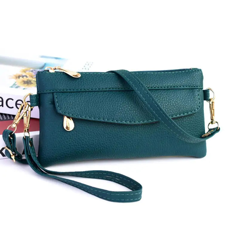 PU Leather Solid Box Bag | Small Fashionable Crossbody Clutch Luxegan