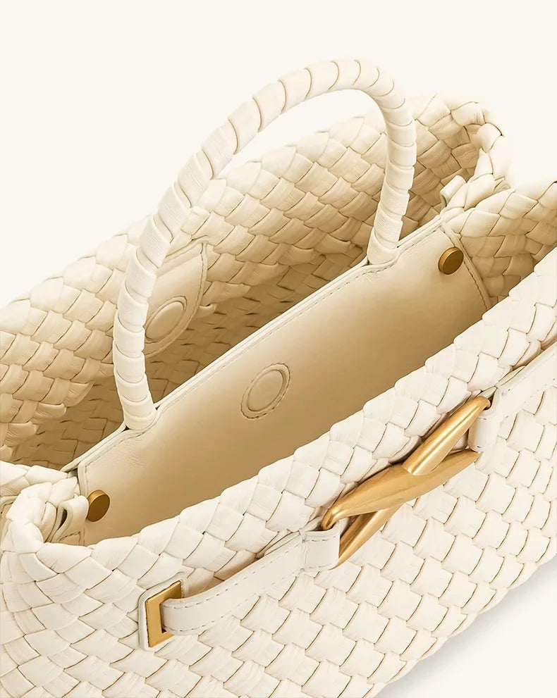 Woven Handbag | High-end Top Handle & Versatile Purse Luxegan