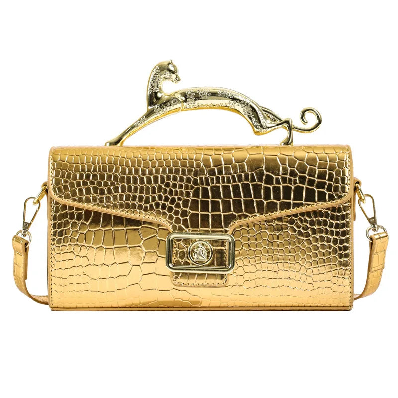 Popular Women's Shell Crossbody Bag | Sophisticated "Lock Catch" Silhouette | High-End Female Fashion Shoulder Bag | "Dignified" High-Performance PU Purse for Radiant Versatile Styling Luxegan