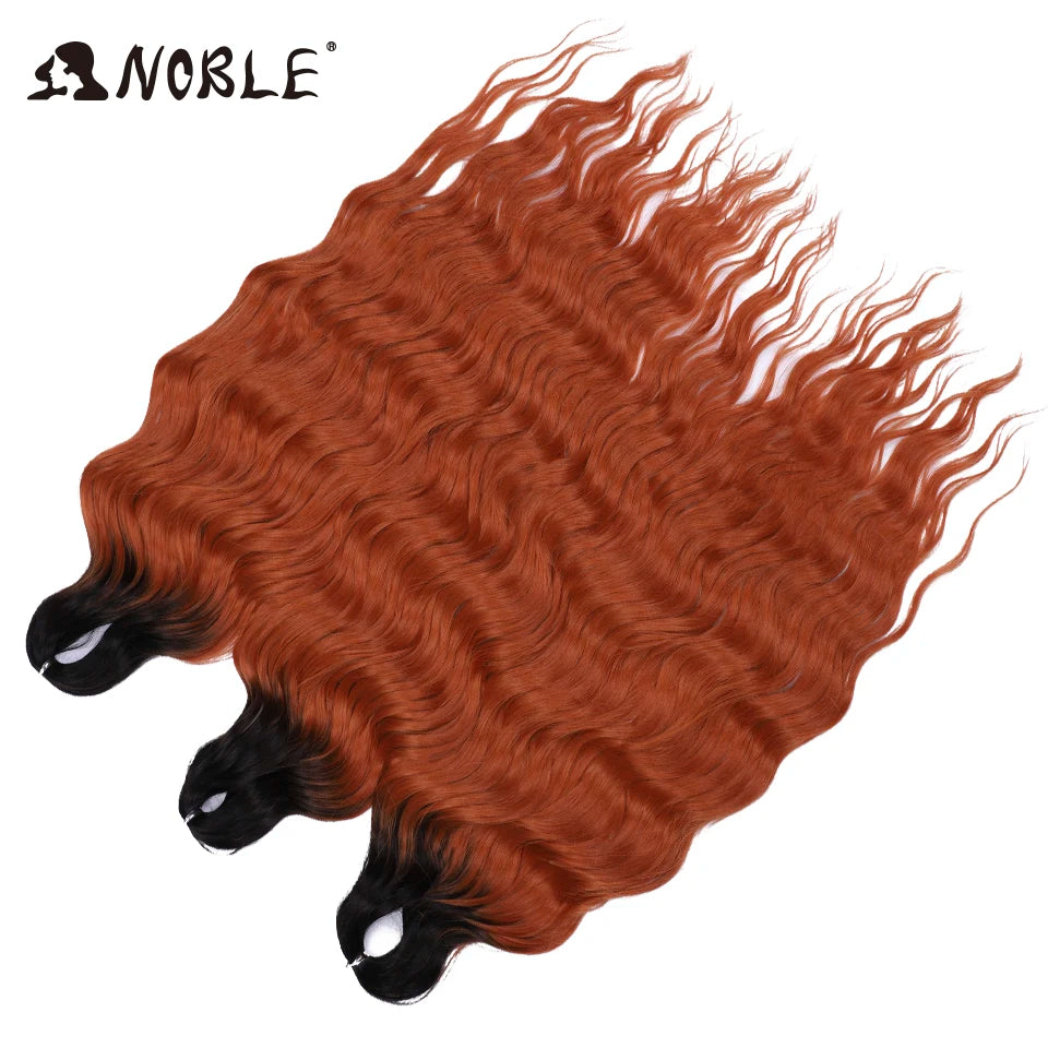 Synthetic Anna Curl Water Wave Crochet Braiding Hair – 24 Inch | 300g | 60 Strands | 88 Ombre & - view 30