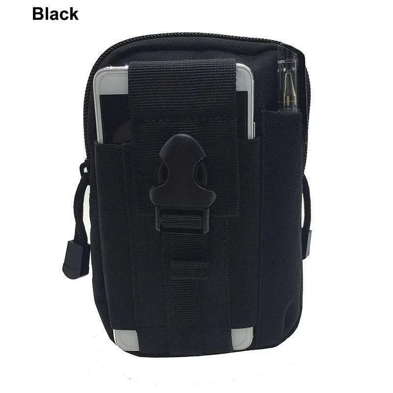 Nylon MOLLE Pouch Tactical Waist Pack Bag | Heavy-Duty Outdoor Phone Pocket Fanny Pack | Premium EDC Tool Bag for Outdoor Sports | Lightweight Utility Belt Pack for Running & Hiking Luxegan