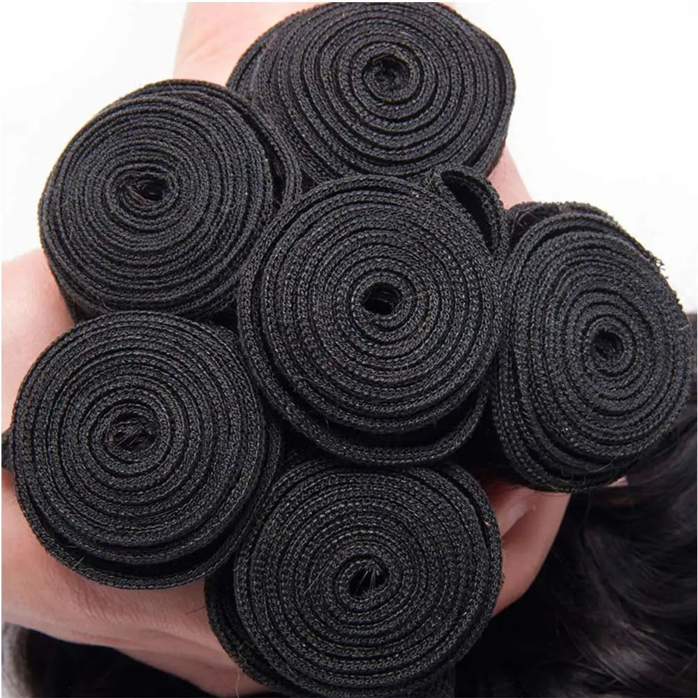 12A Deep Wave Malaysian Human Hair Bundles | Sophisticated "Deep Curly" Weave Extensions | Elegant - view 7
