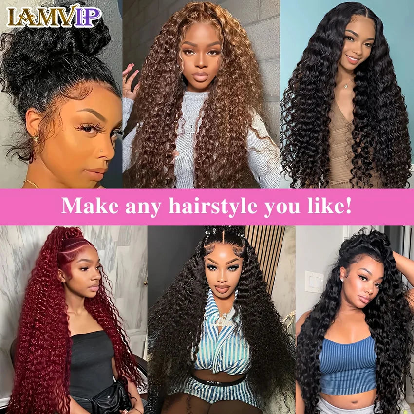 Glueless 250% Density Kinky Curly Wig | Sophisticated 360 Full Lace Frontal HD Transparent Gown | Elegant "Invisi-Strap" Silhouette | "Dignified" Snug Water Brazilian Remy Human Hair for Radiant Versatile Styling Luxegan